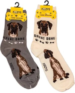 Grey Great Dane Socks