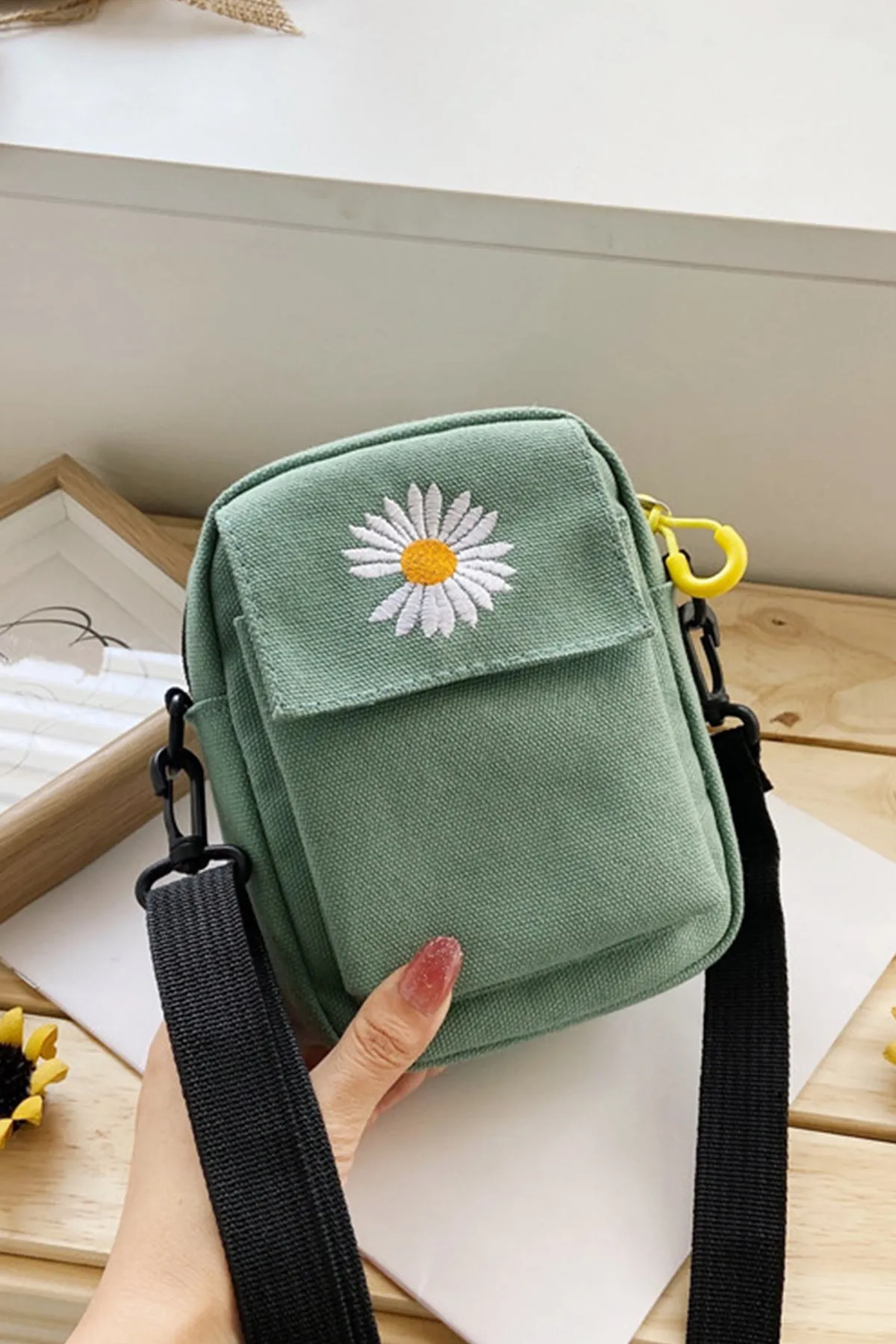 Grey Mini Canvas Bag - A23 - WHB0045