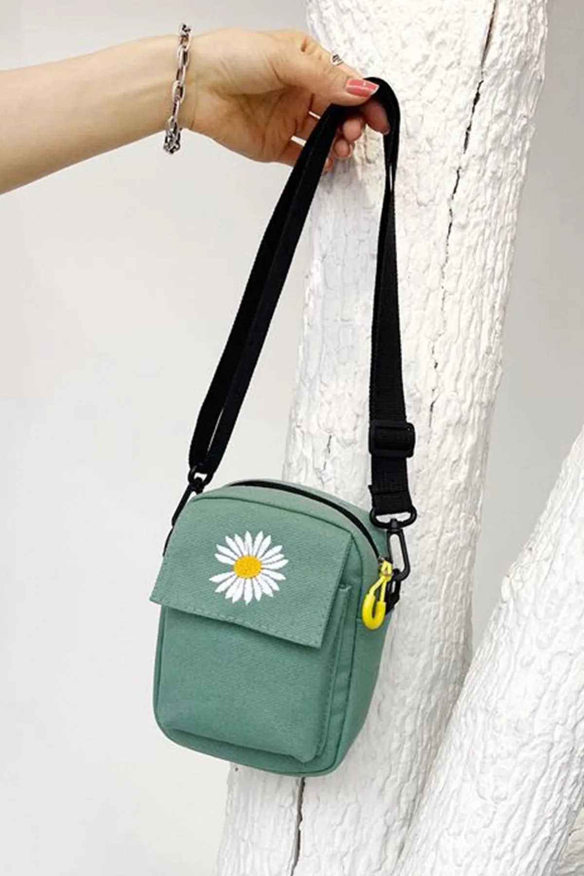 Grey Mini Canvas Bag - A23 - WHB0045