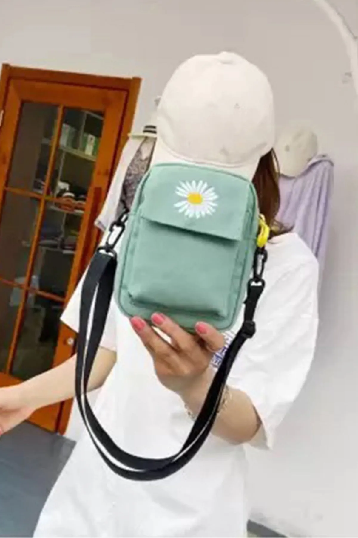 Grey Mini Canvas Bag - A23 - WHB0045