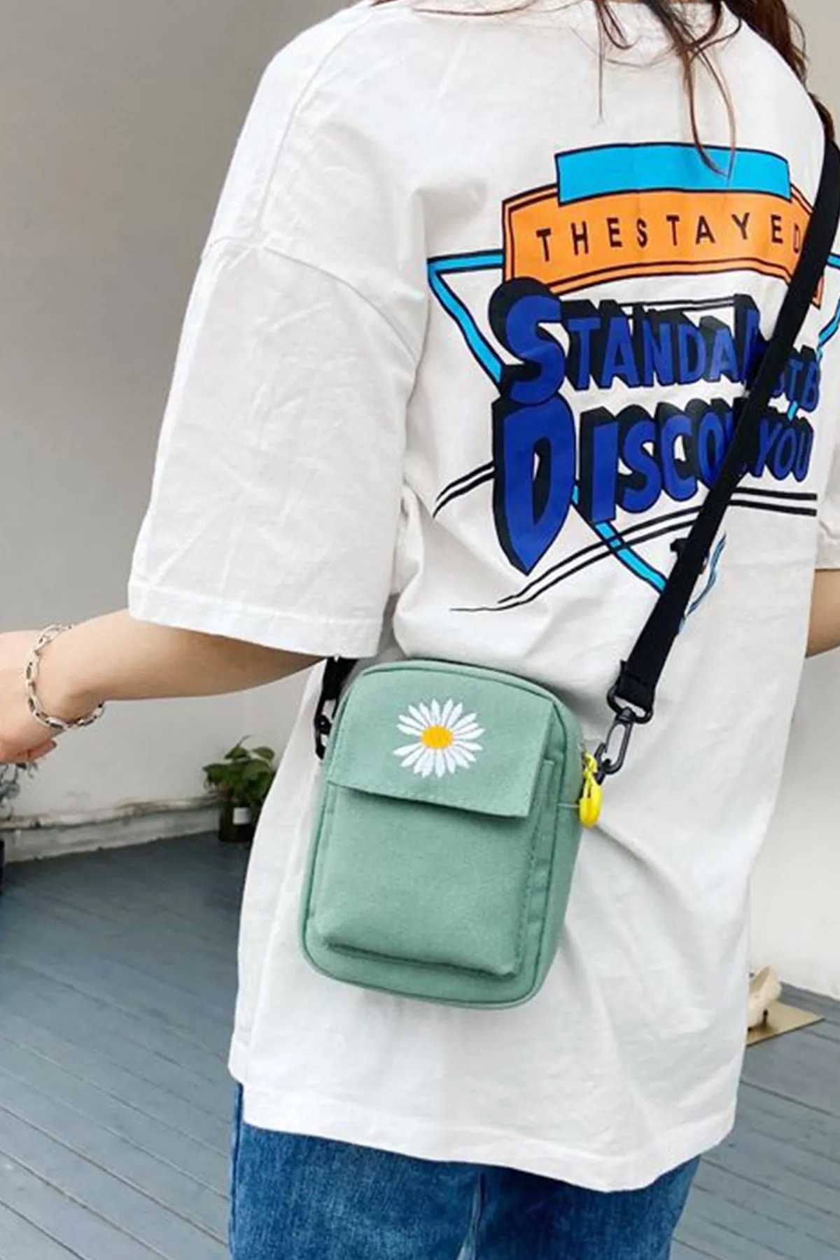 Grey Mini Canvas Bag - A23 - WHB0045
