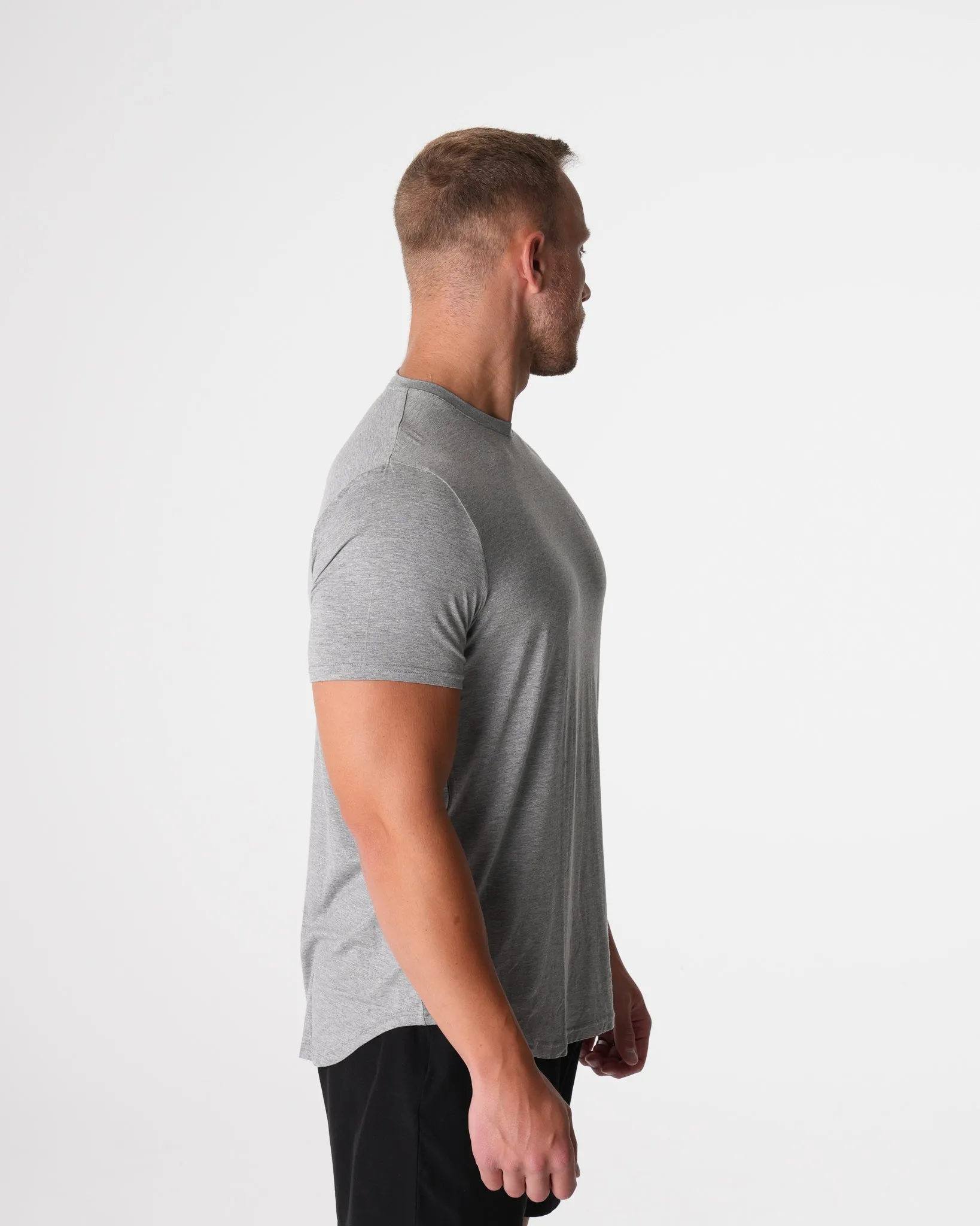 Grey Tech Fitted Tee
