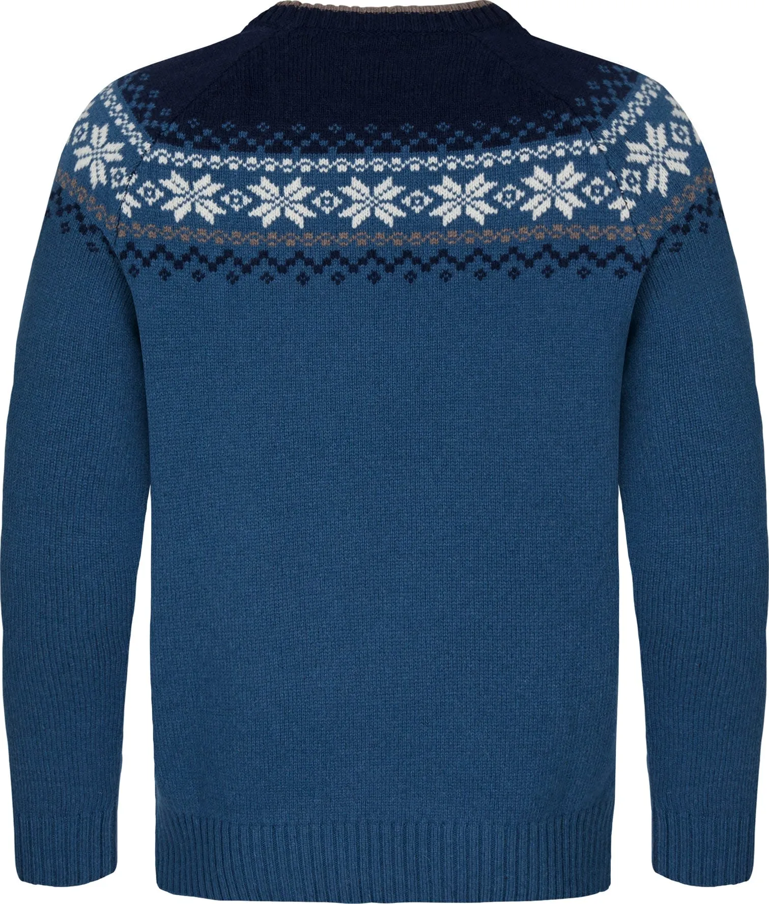 Gridarmor Men&#x27;s Snøkrystall Round Neck Ullgenser Blue/White/Navy | Buy Gridarmor Men&#x27;s Snøkrystall Round Neck Ullgenser Blue/White/Navy here | Outnorth