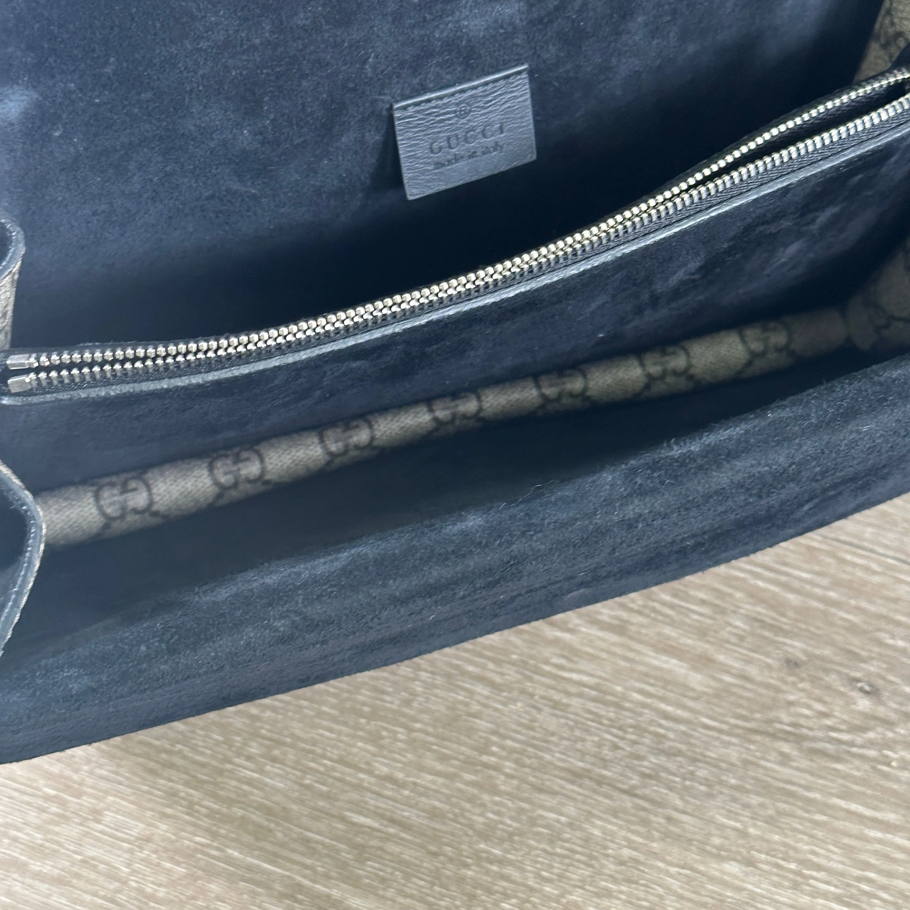Gucci DIonysus GG Monogram Supreme Canvas (Small) - Black