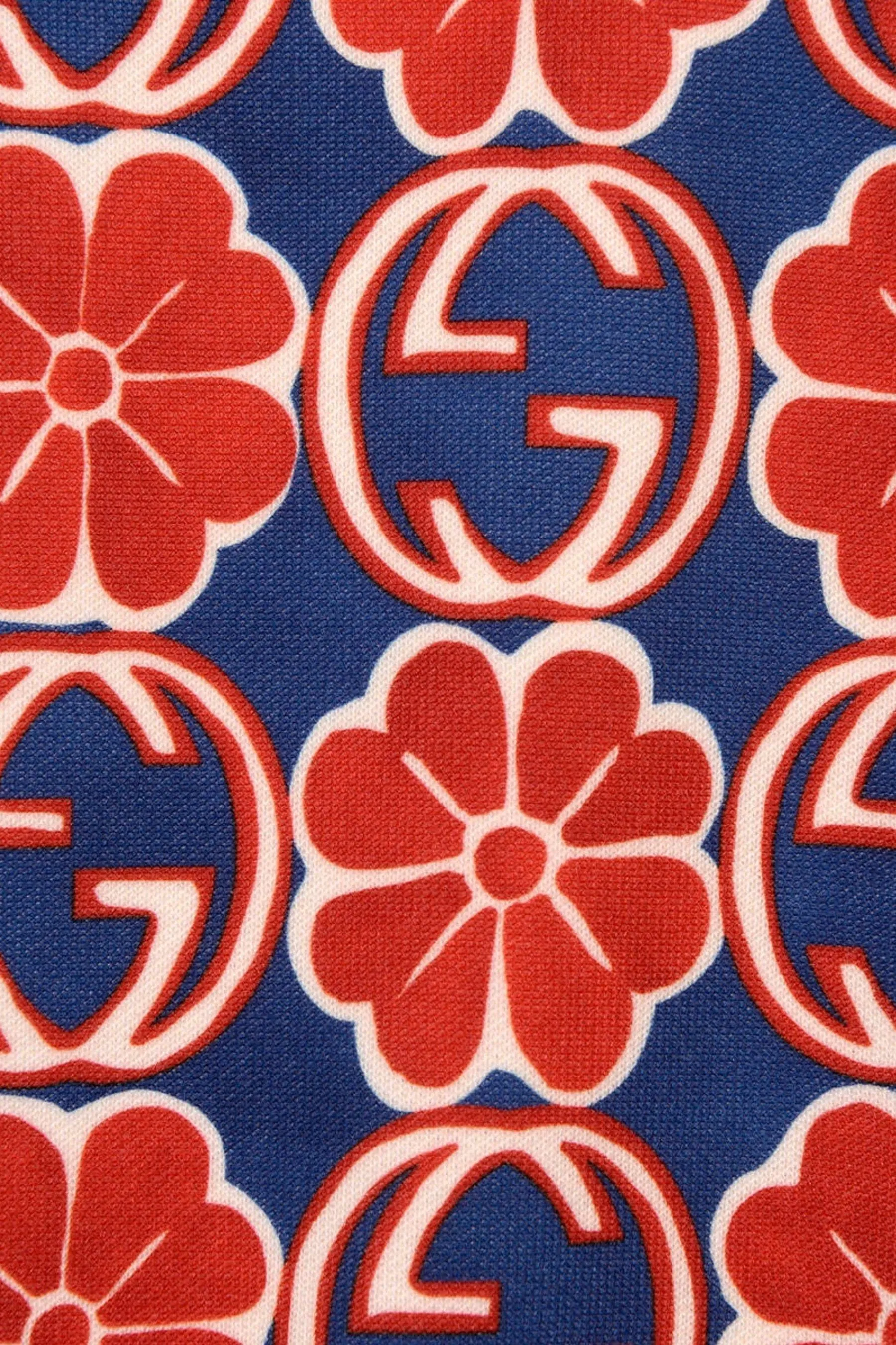GUCCI Girls and Red Technical Jersey Zip Up Top