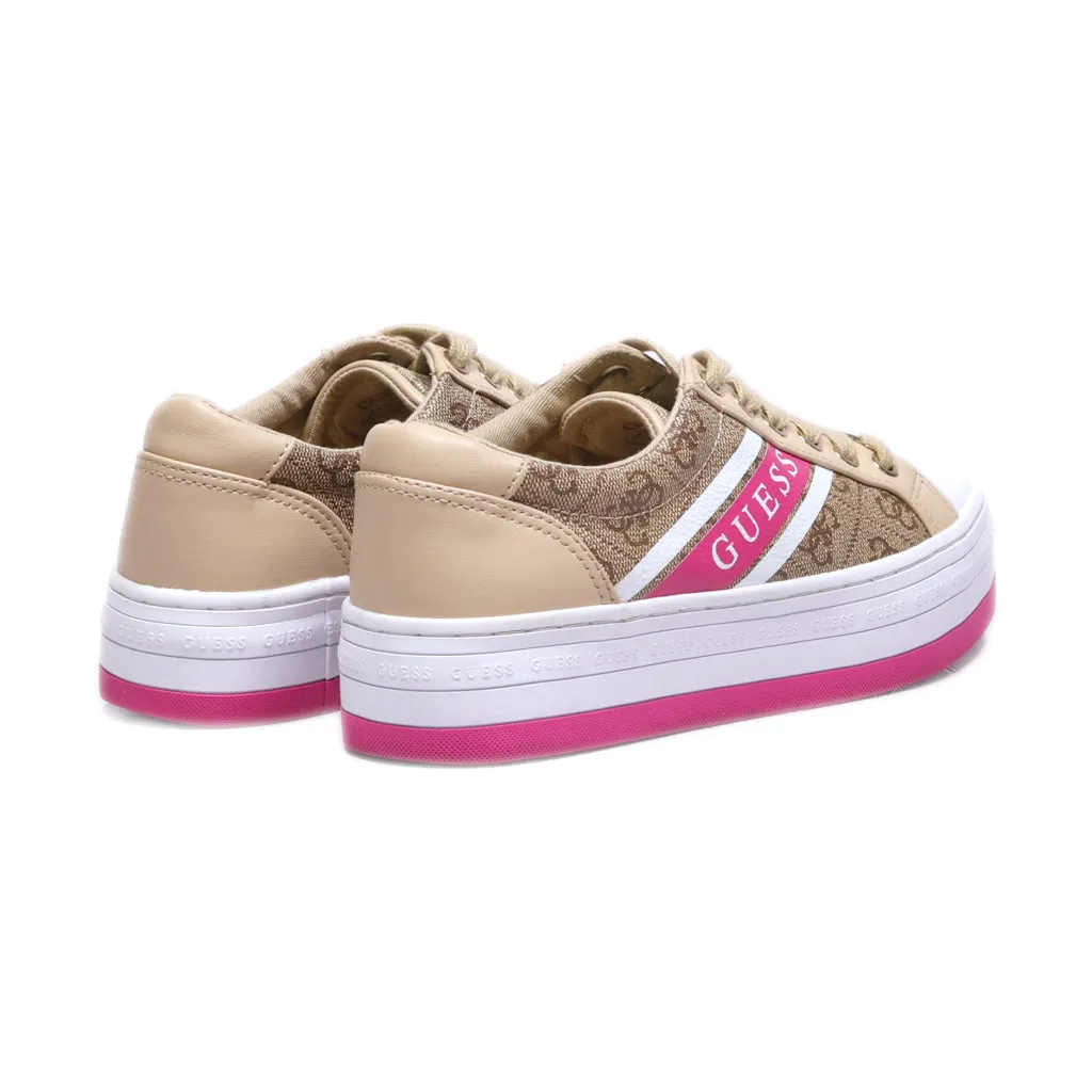 Guess Barona Active Low-Top Sneakers Leather Beige Colour For Women