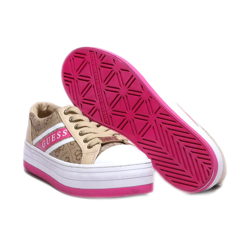Guess Barona Active Low-Top Sneakers Leather Beige Colour For Women