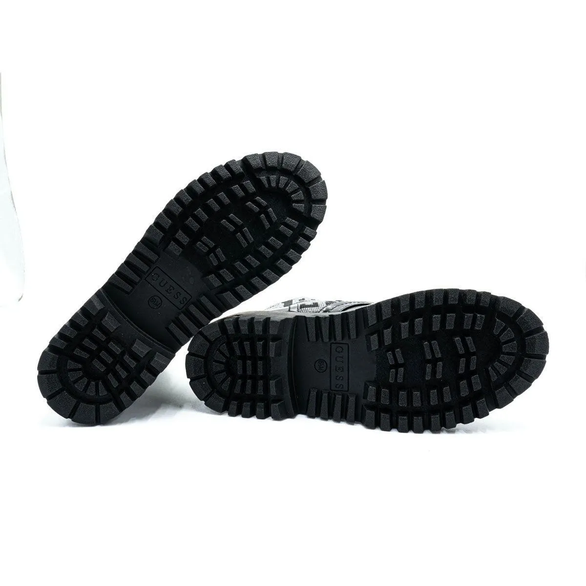 Guess Platform High Boots Fabric Black Colour For Women