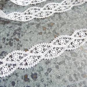 Guipure Lace Star Swell Trim - Ivory