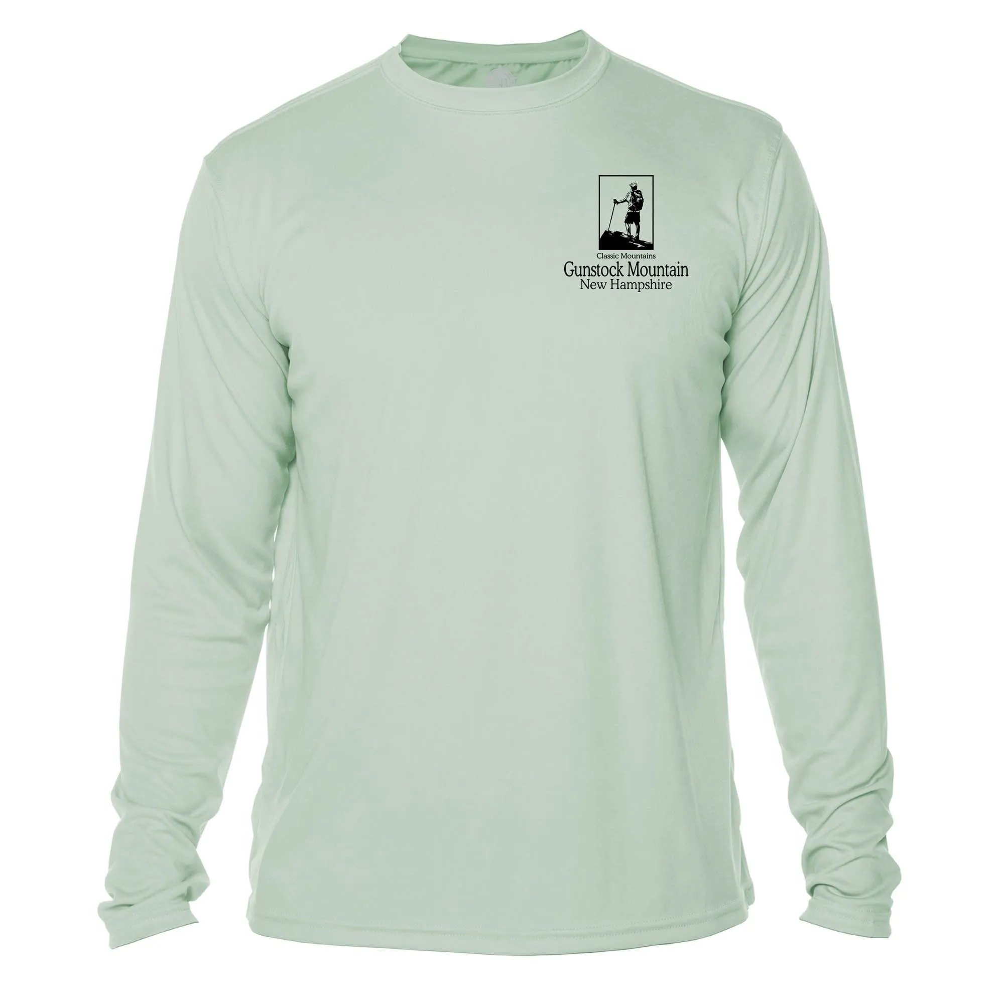 Gunstock Mountain Classic Mountain Long Sleeve Microfiber Men's T-Shirt