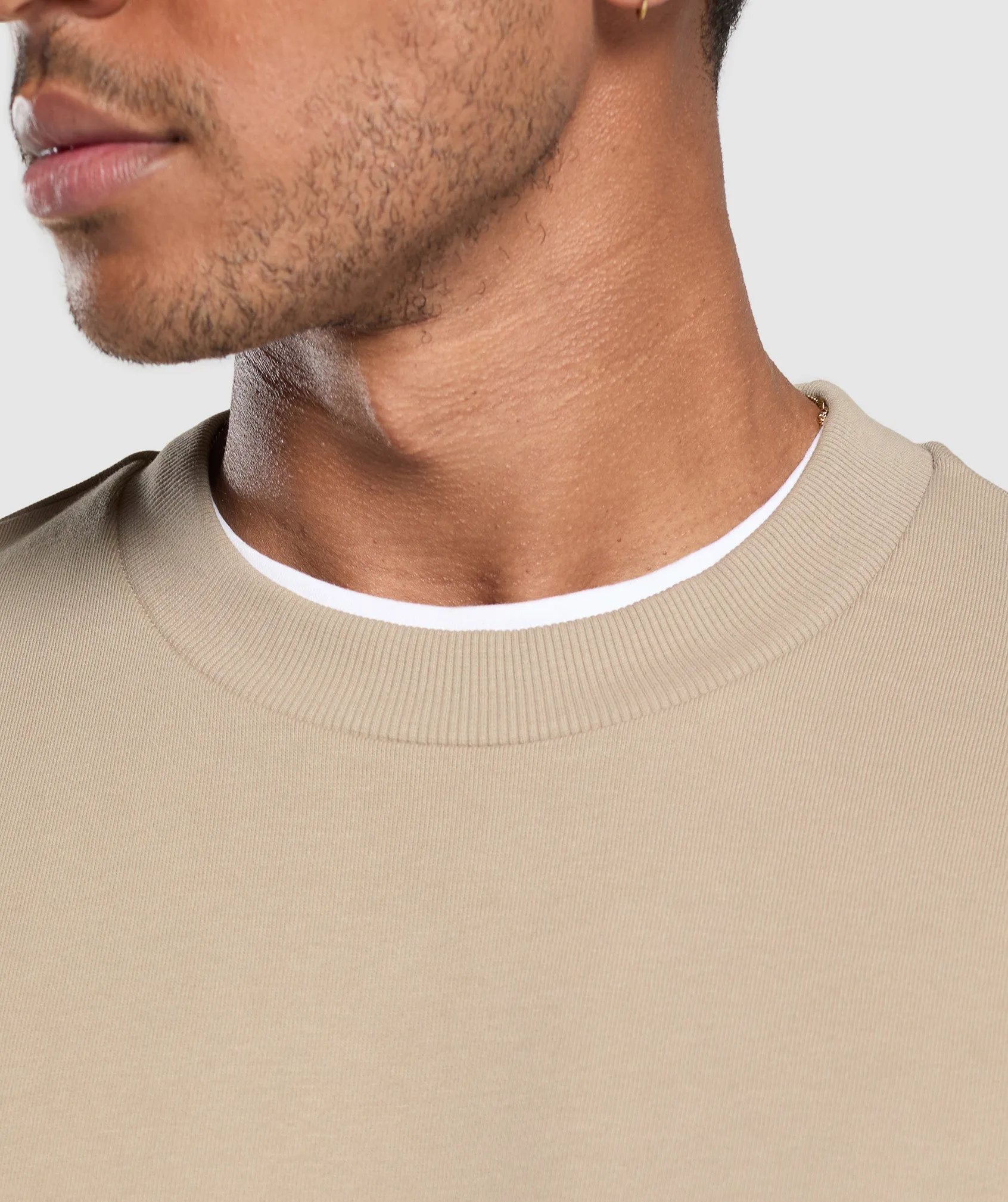 Gymshark Rest Day Essentials Crew - Sand Brown