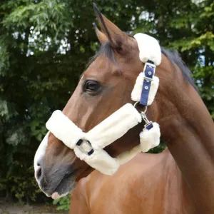 HALTER WITH LITTLE LAMB NAVY AND WHITE