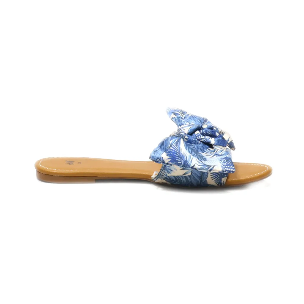 H&M Sliders Fabric Blue Colour For Women