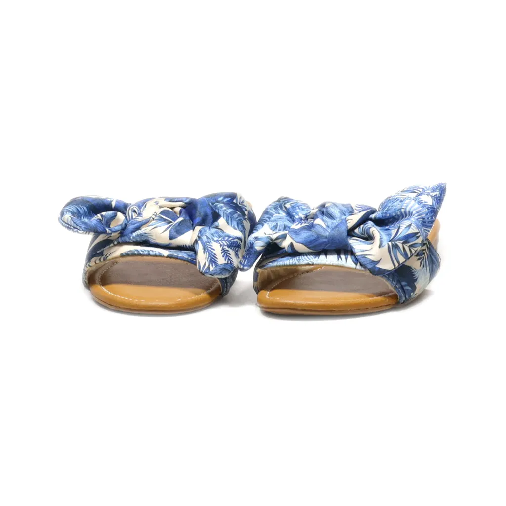 H&M Sliders Fabric Blue Colour For Women