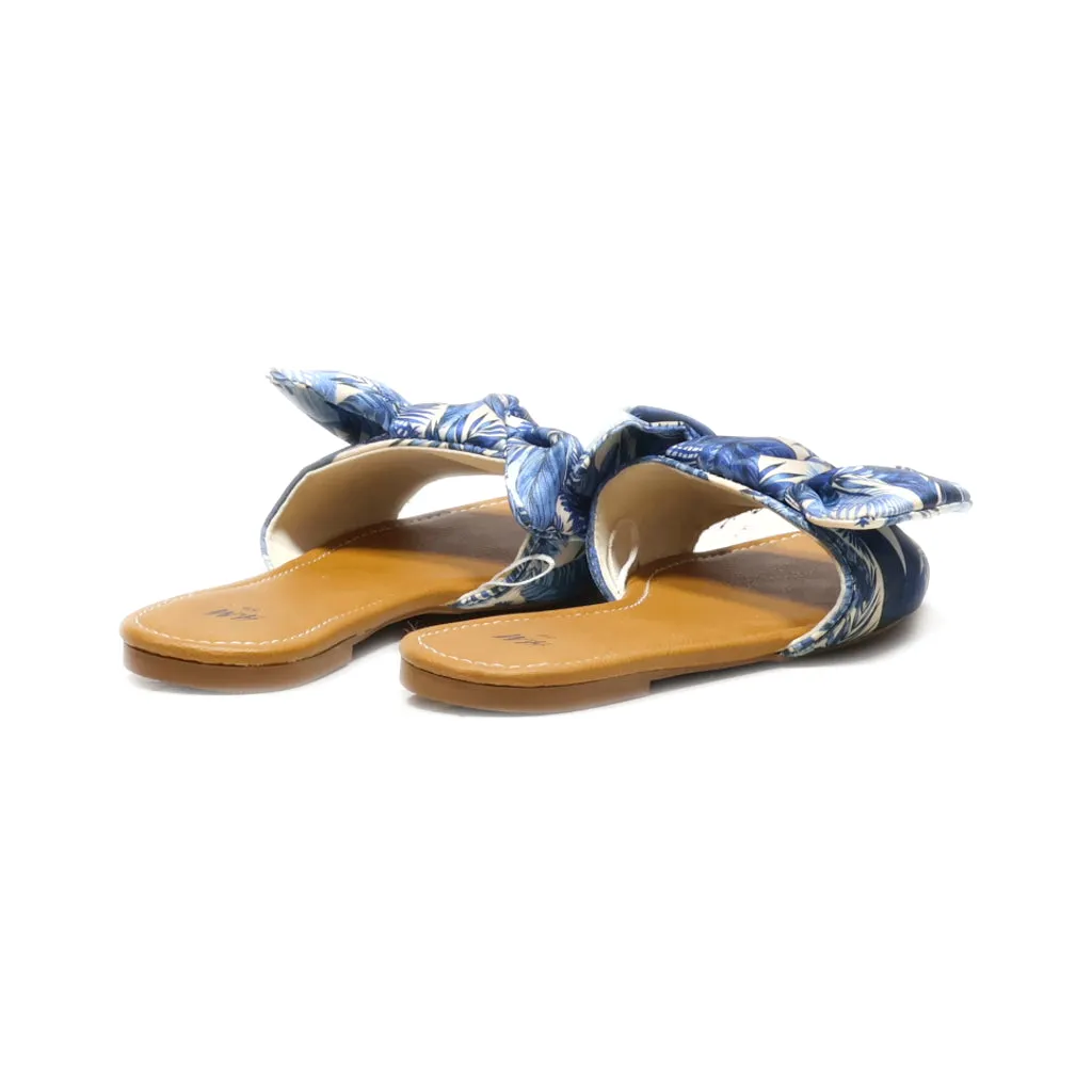 H&M Sliders Fabric Blue Colour For Women