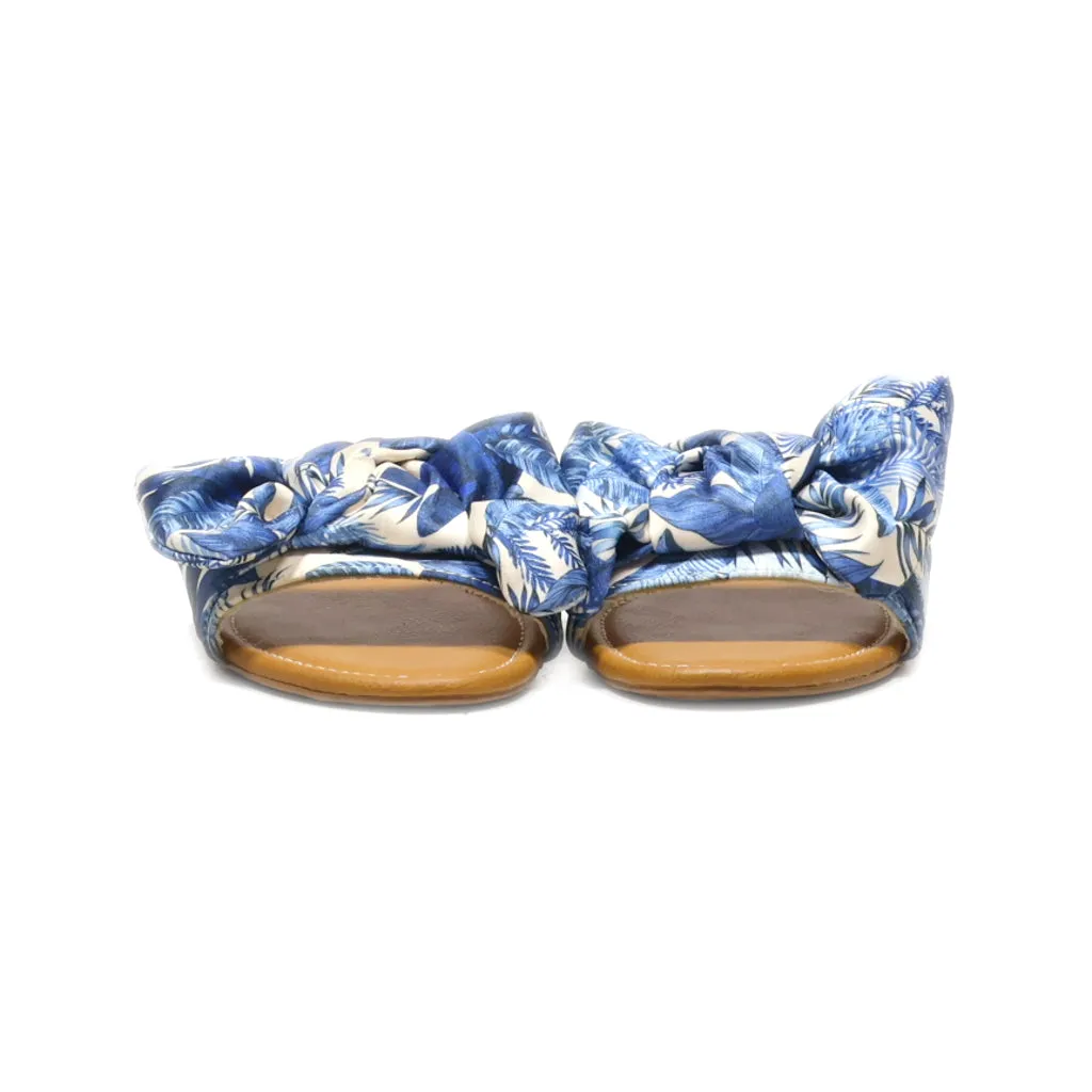 H&M Sliders Fabric Blue Colour For Women