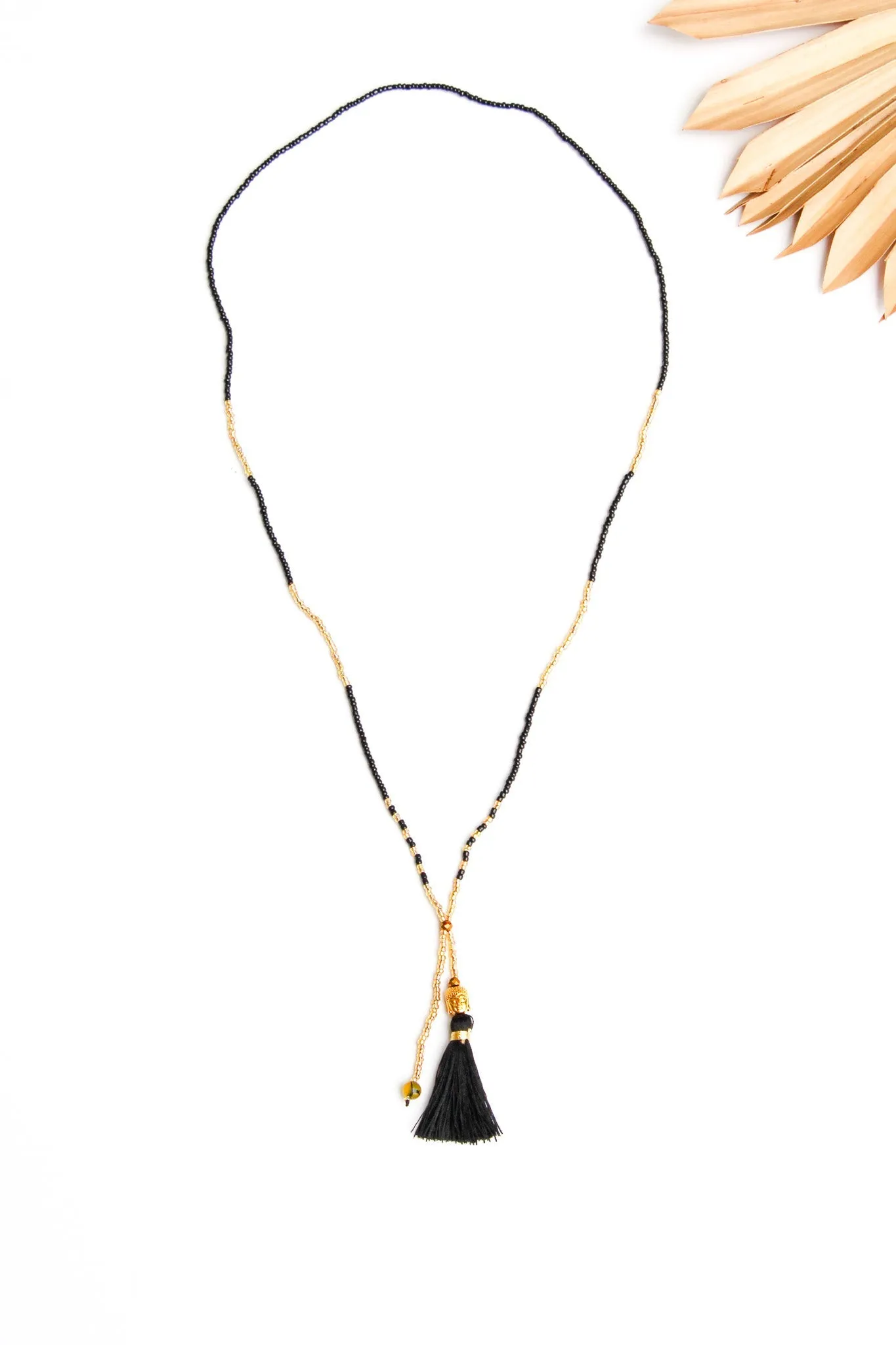 Happy Buddha Tassel Necklace