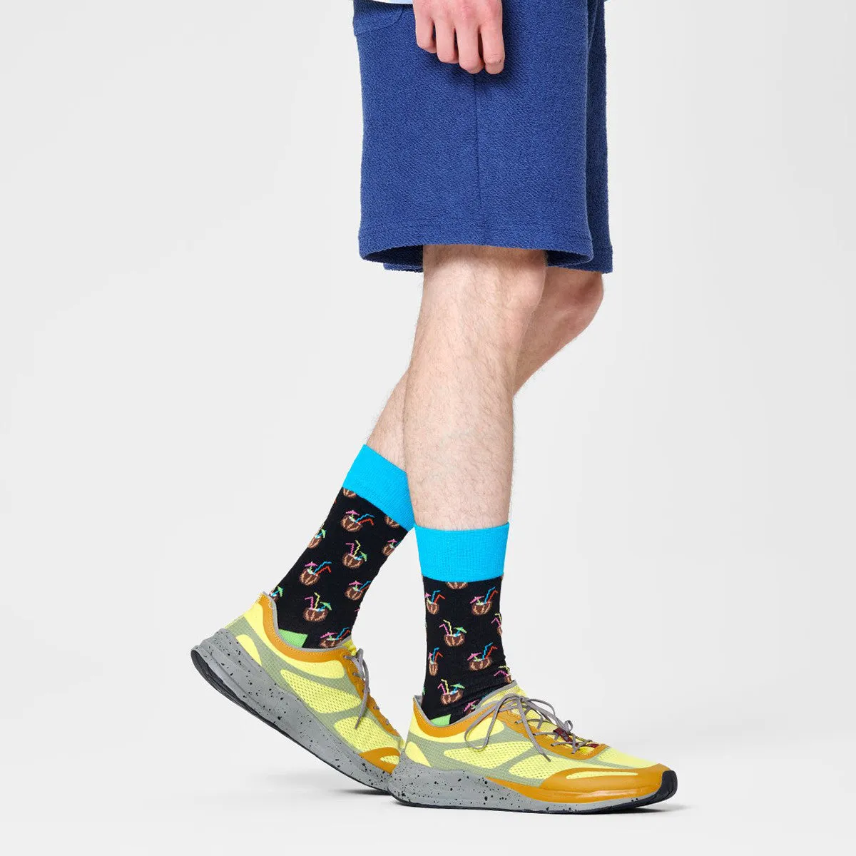 Happy Socks: Coconut Cocktail Black ML