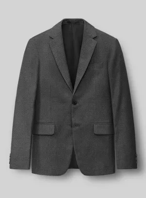Hardy Minnis Gray Birdseye Wool Jacket