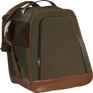 Harkila Retrieve Canvas & Leather Wellington Boot Bag - Warm Olive