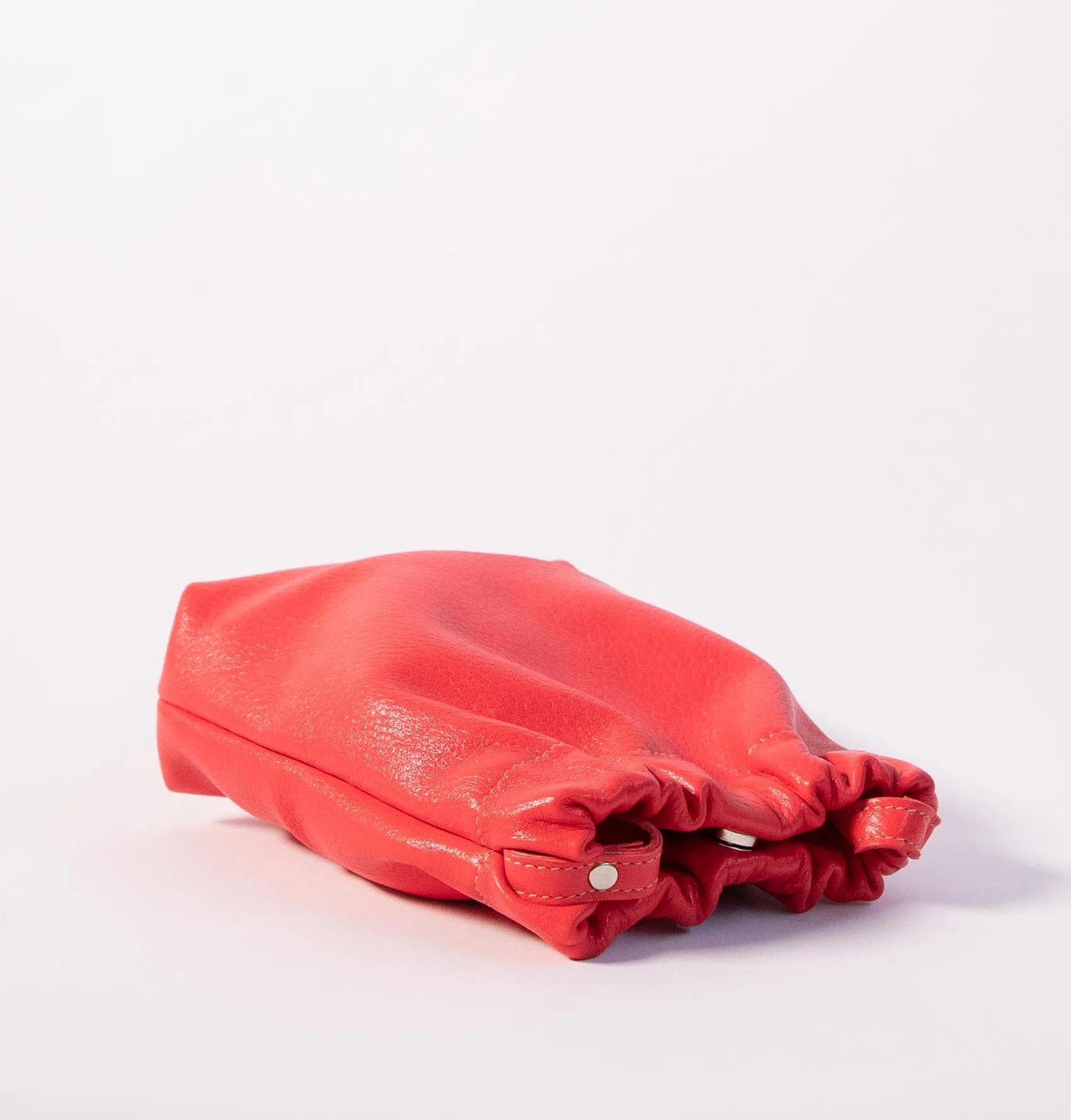 Harpers Emporium Gathered Bag in Tomato