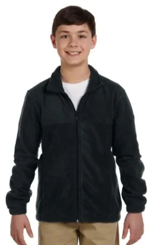 Harriton Kid 8 Oz Full Zip Fleece X-Large Black