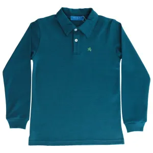 Harry L/S Polo-Teal