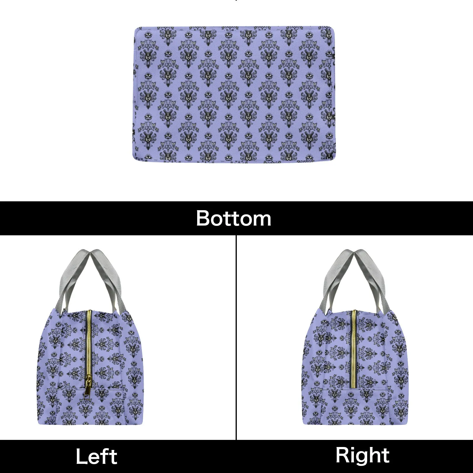 Haunted Mansion Wallpaper Portable Lunch Bag