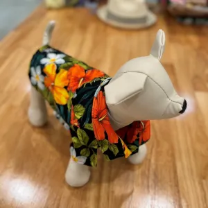 Hawaiian Dog Shirts Vibrant Colorful Flower Print［Dog and owner hawaii shirts］