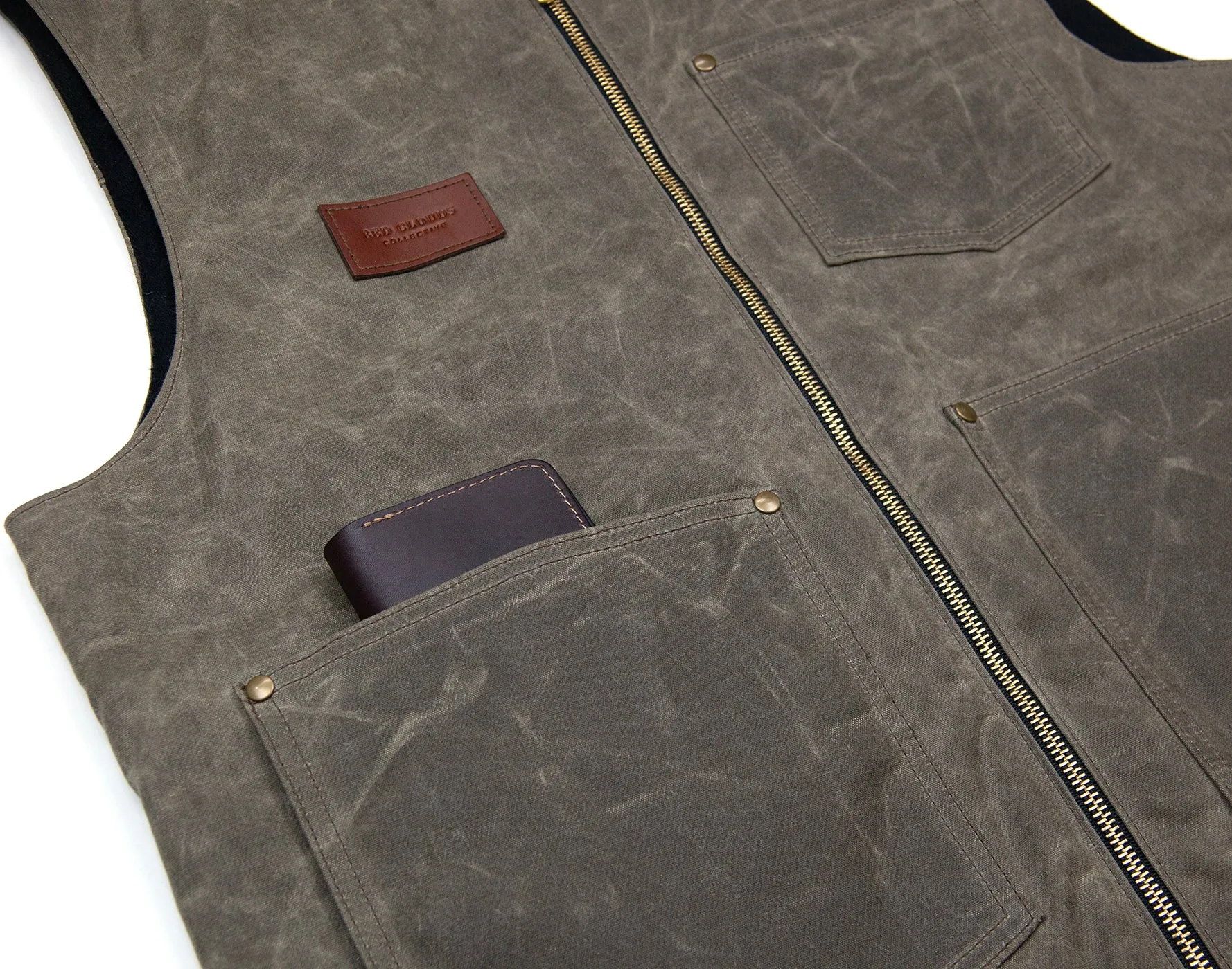 Hawthorne Vest - Havana Waxed Canvas