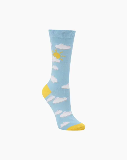 Head In Clouds | Womens Bamboo Sock