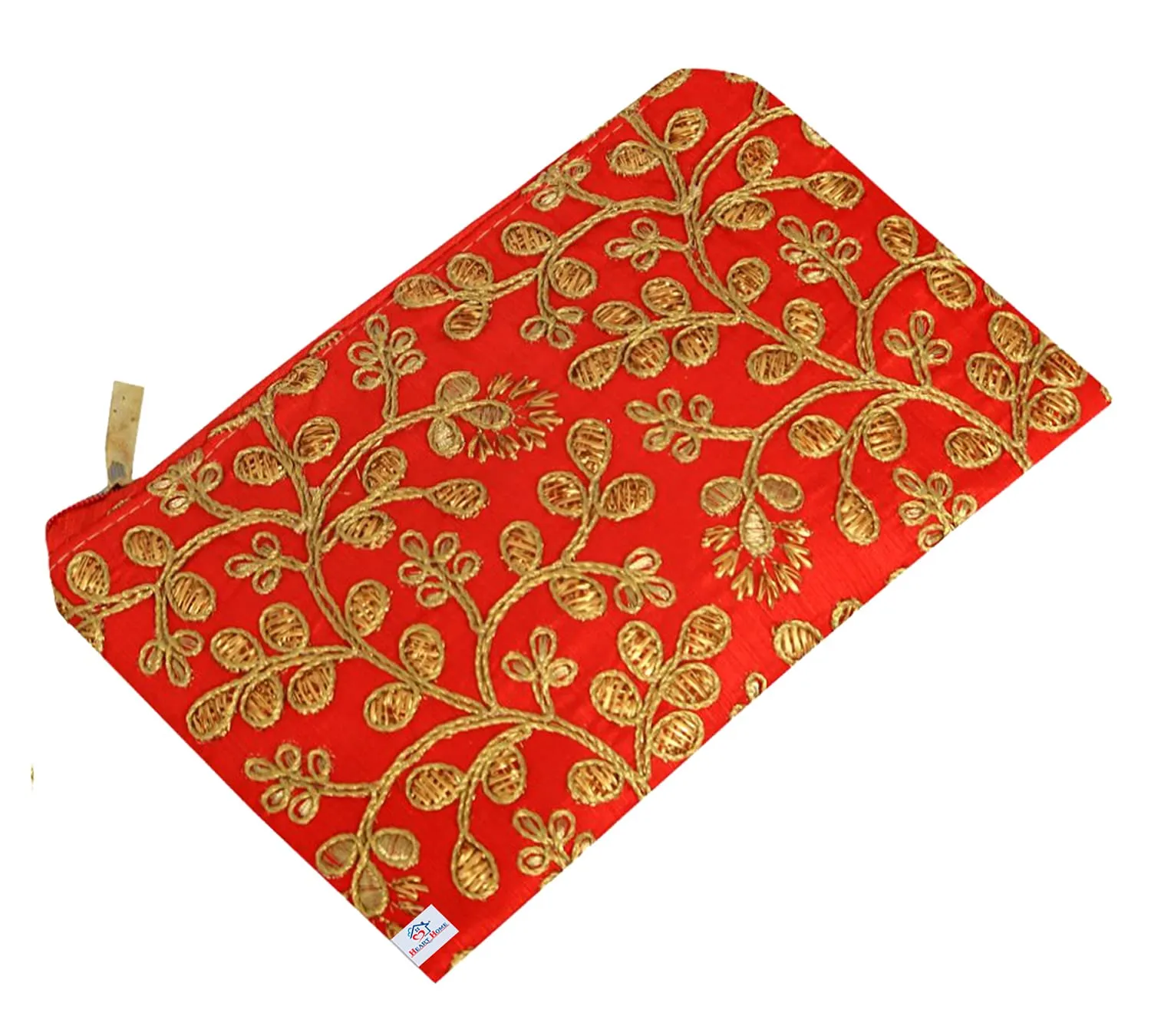Heart Home Embroidery Women Hand Purse Wallet For Party, Wedding, Dating (Red) (HS39HEARTH022020)