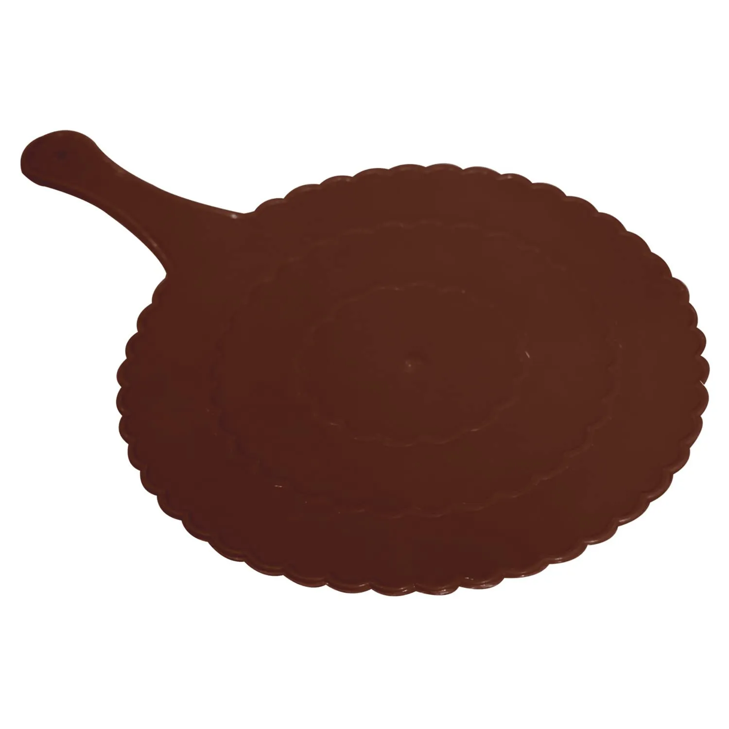 Heart Home Plastic Lightweight Handfan|Hath Pankha|Beejna for Natural Cooling Air Home Decor and Travel Useful, Pack of 2 (Brown)