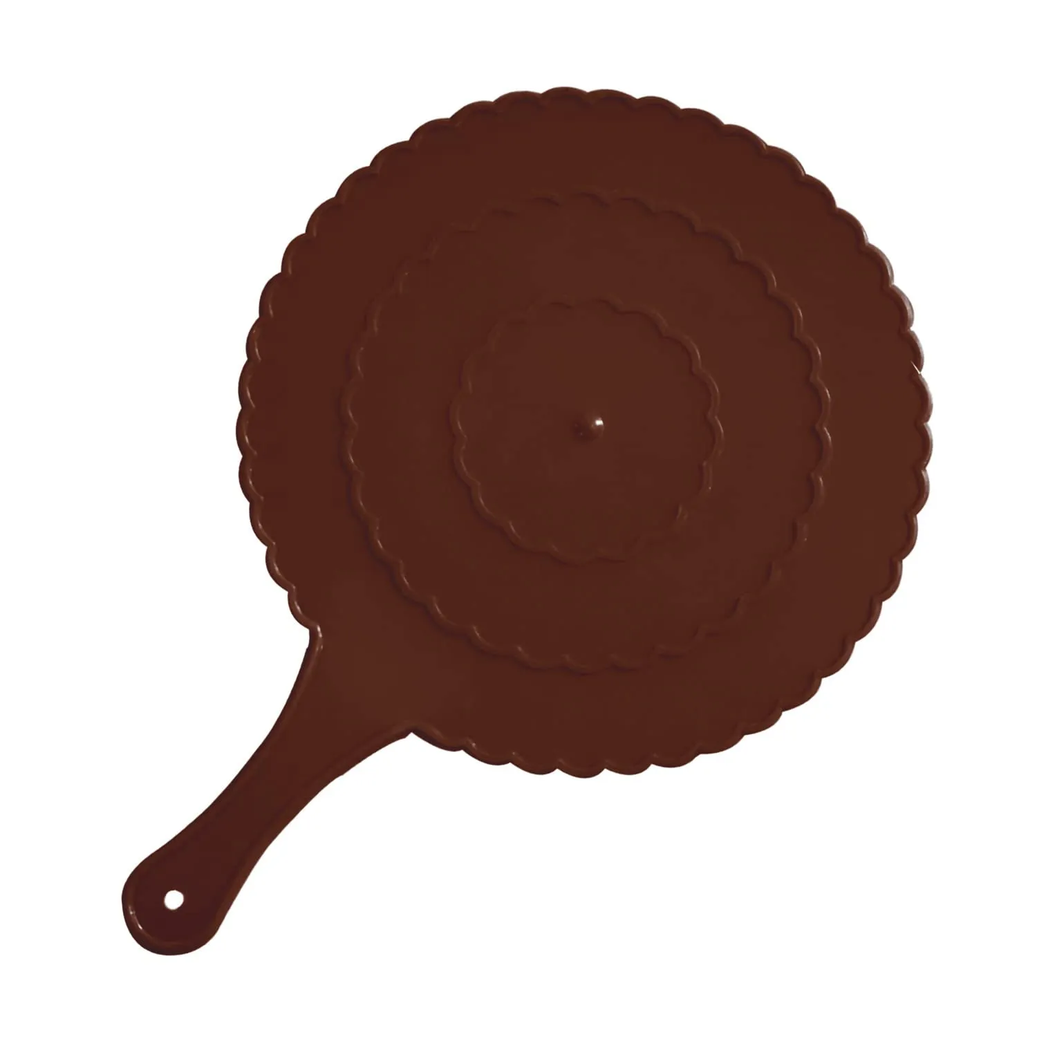 Heart Home Plastic Lightweight Handfan|Hath Pankha|Beejna for Natural Cooling Air Home Decor and Travel Useful, Pack of 2 (Brown)