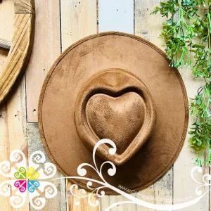 Heart Plain Velvet Hat -  Fall Hat