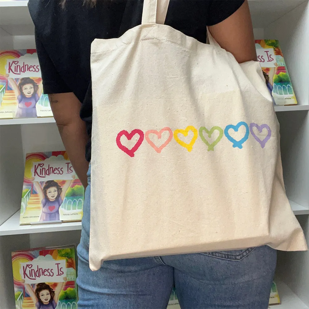 Hearts Canvas Tote