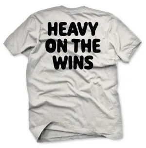 HEAVY ON THE WINS TEE (WHITE/BLACK)