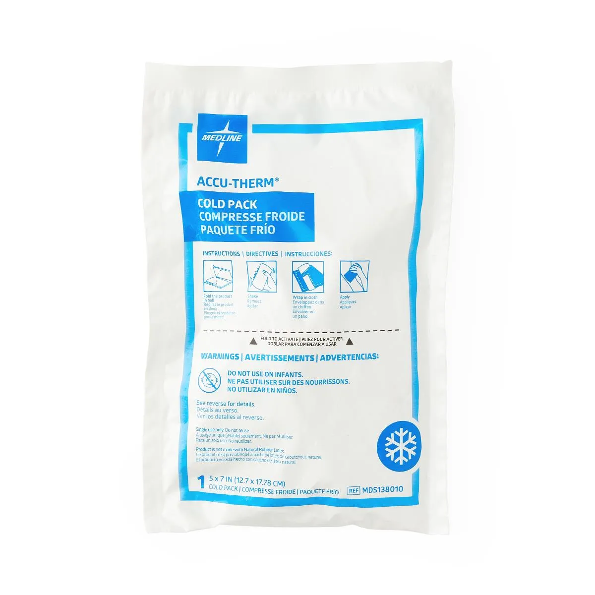 Heavy-Weight Accu-Therm Cold Packs, 4"X6" (Case of 16)
