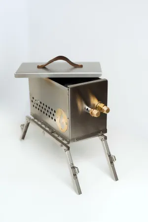 Hekla with Trident Buner: Cooking and Campfire in One Box!