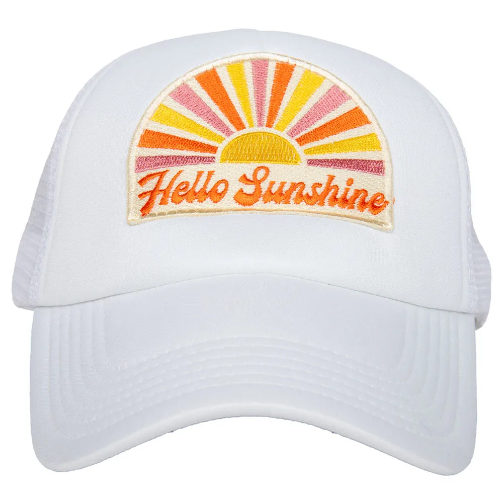 Hello Sunshine Wholesale Trucker Hat (White Foam)