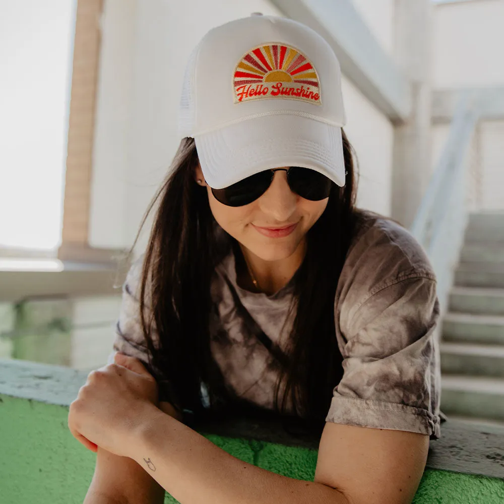 Hello Sunshine Wholesale Trucker Hat (White Foam)