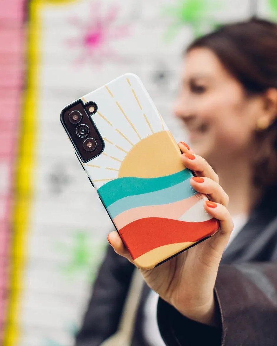 Here Comes the Sun | Colorblock Sunset Samsung Case