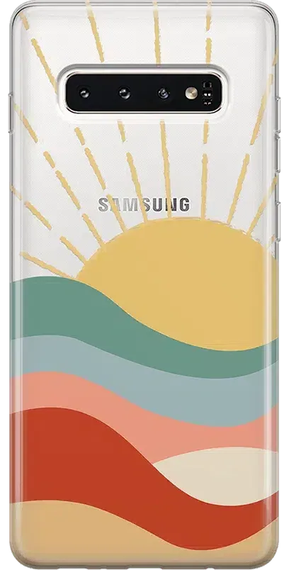 Here Comes the Sun | Colorblock Sunset Samsung Case