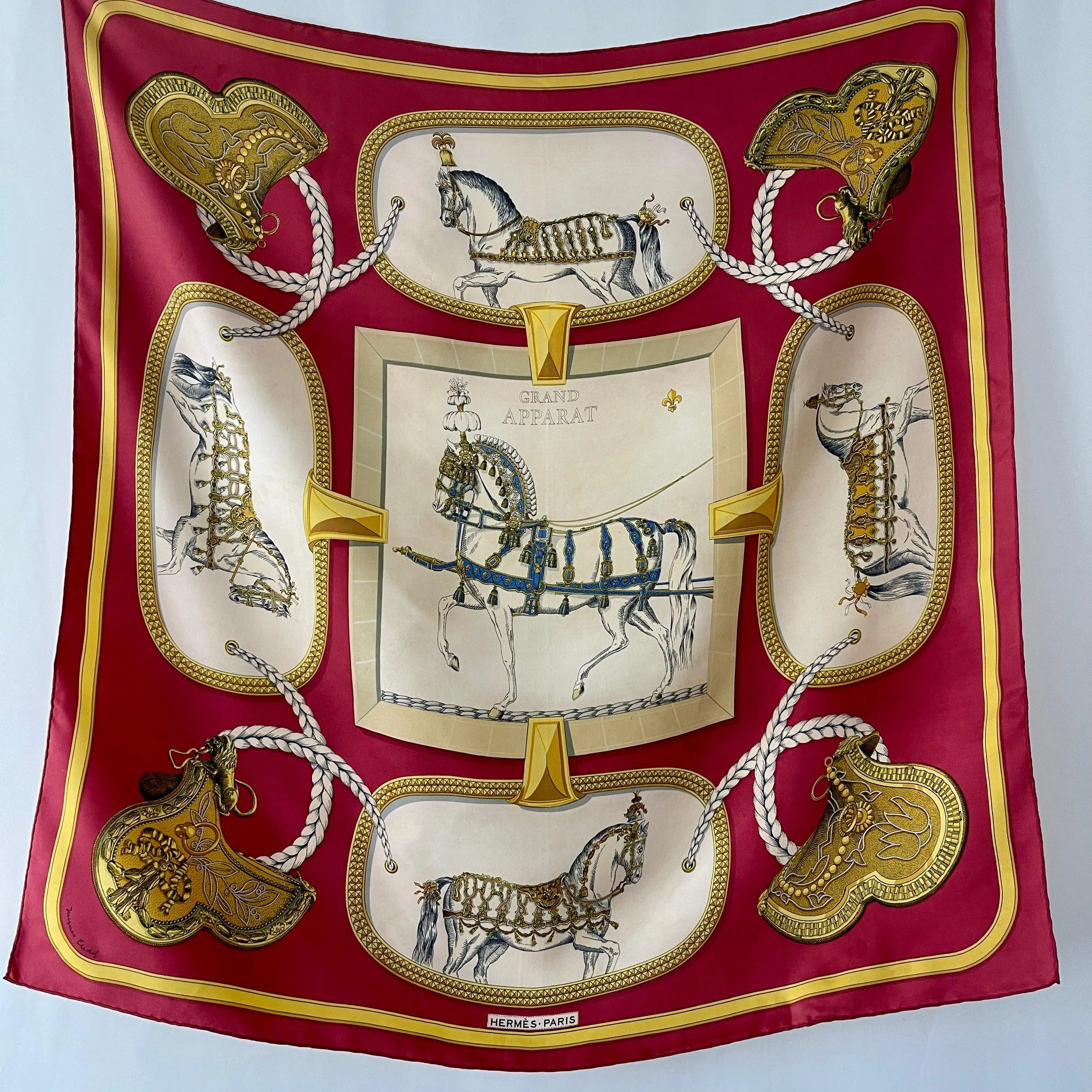 HERMES Vintage Silk Scarf