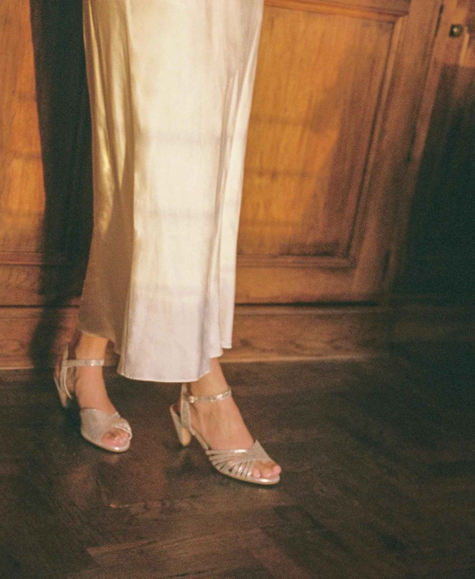 Hermine Lizard metallic goat Champagne