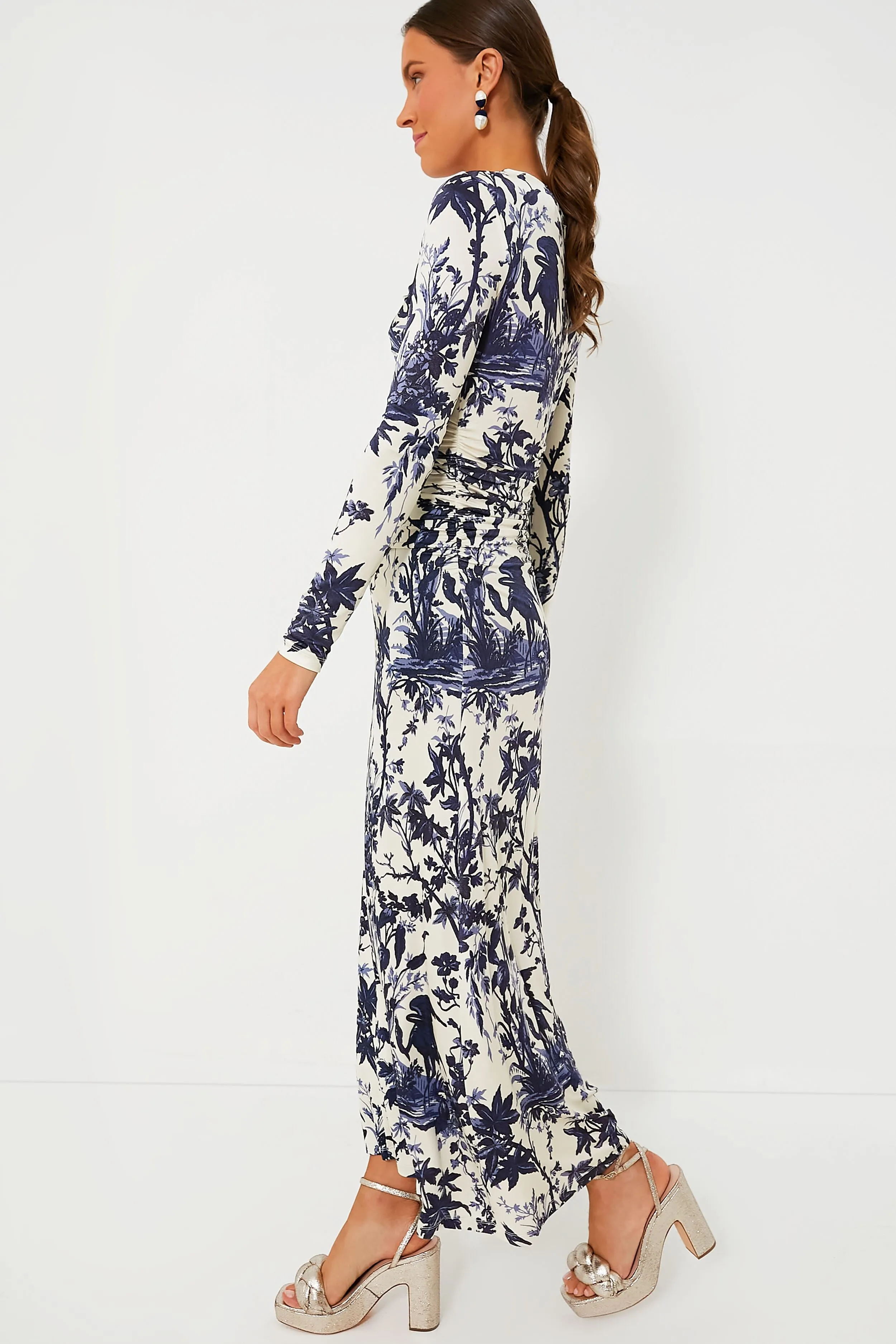 Heron Navy Maisy Dress