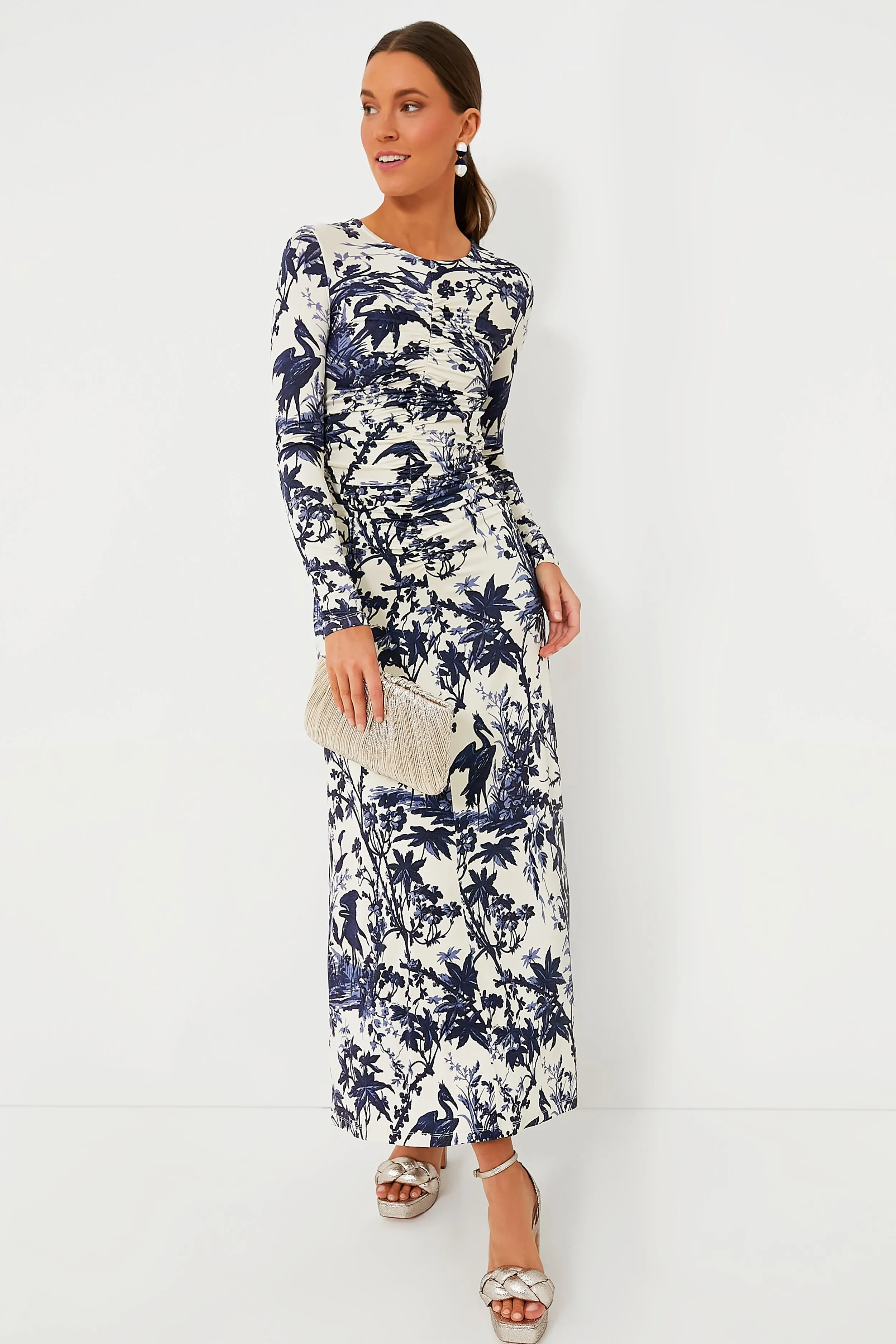 Heron Navy Maisy Dress
