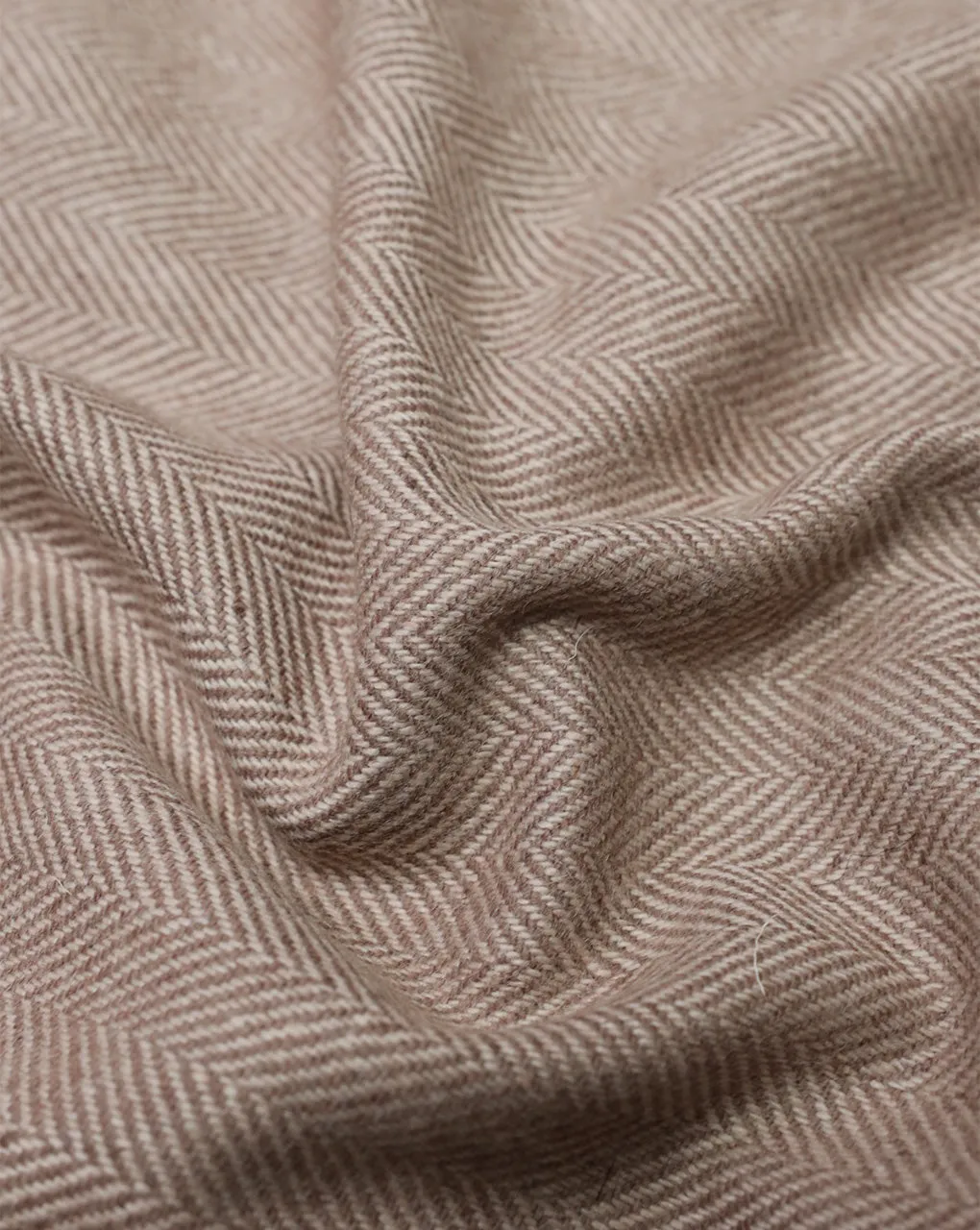HERRINGBONE WOOLEN TWEED FABRIC ( WIDTH 54 INCHES )