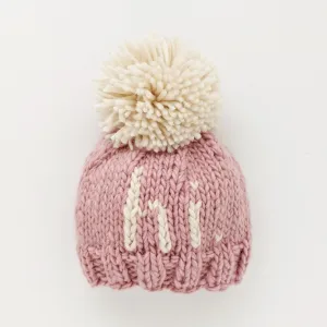 hi. Rosy Hand Knit Beanie Hat
