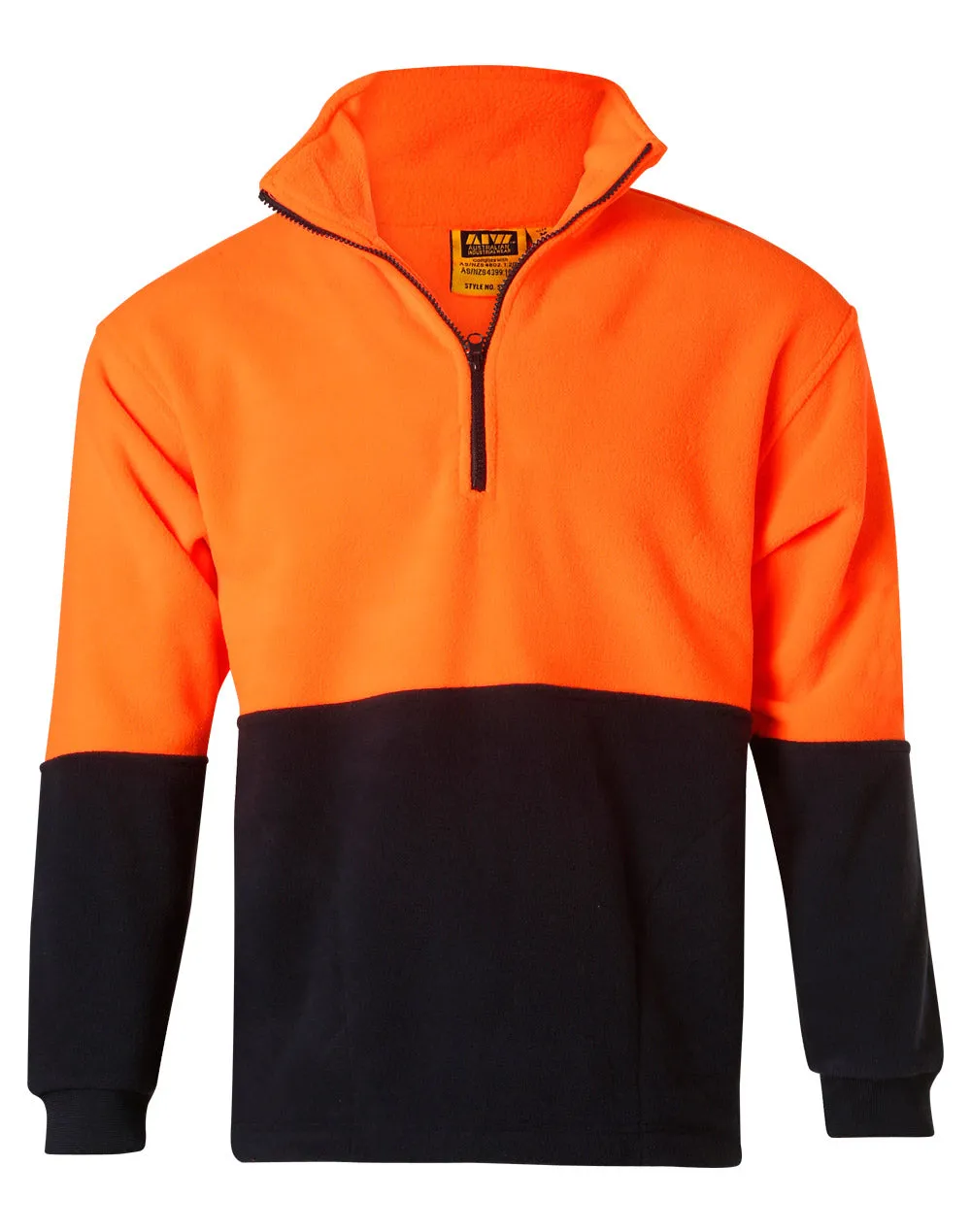 Hi Vis Half Zip Polar Fleece Pullover - SW07